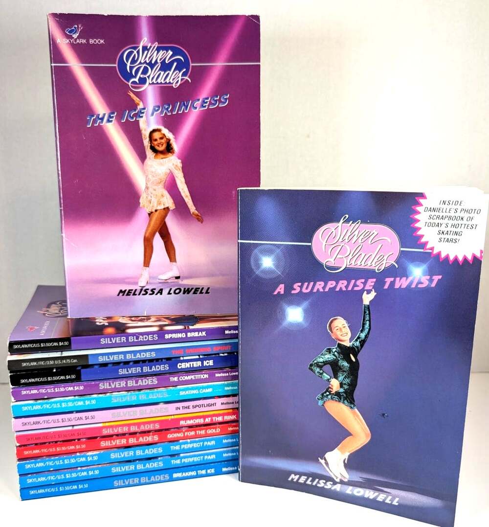 Silver Blades Melissa Lowell Book 1-12 Consecutive Vintage 13 PB Lot Ice Skating